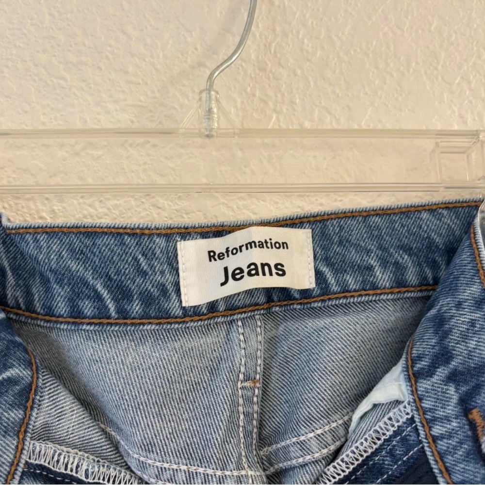 Reformation Light Blue Flare Jeans
